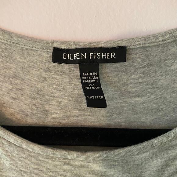 Eileen Fisher Gray Fine Jersey Tank Dress Sleeveless Midi Stretchy Women's XXS - Picture 3 of 9